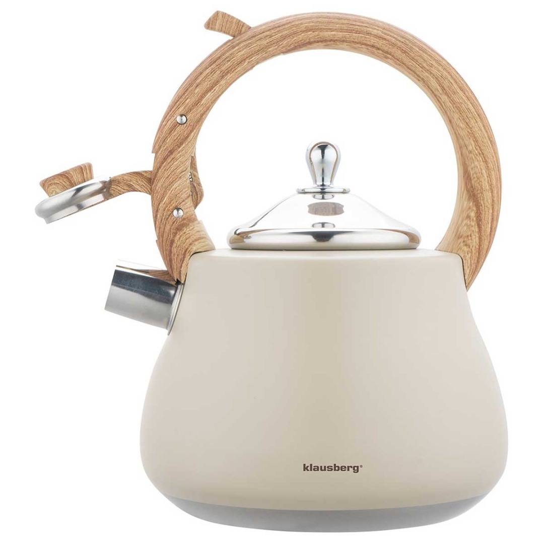 CZAJNIK STALOWY Z GWIZDKIEM 2,8L KLAUSBERG KB-7919